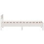 Bed frame with white pine wood headboard 90x190 cm by vidaXL, Beds and slatted bases - Ref: Foro24-842779, Price: 98,31 €, Di...
