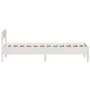 Bed frame with white pine wood headboard 90x190 cm by vidaXL, Beds and slatted bases - Ref: Foro24-842779, Price: 97,33 €, Di...
