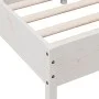 Bed frame with white pine wood headboard 90x190 cm by vidaXL, Beds and slatted bases - Ref: Foro24-842779, Price: 97,33 €, Di...