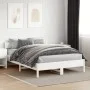 White pine wood bed frame with headboard 150x200cm by vidaXL, Beds and slatted bases - Ref: Foro24-842747, Price: 125,49 €, D...