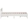 White pine wood bed frame with headboard 150x200cm by vidaXL, Beds and slatted bases - Ref: Foro24-842747, Price: 125,49 €, D...