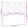 Kopfteil aus schwarzem Metall, 100 cm von vidaXL, Kopf- und Fußteile - Ref: Foro24-374270, Preis: 34,39 €, Rabatt: %
