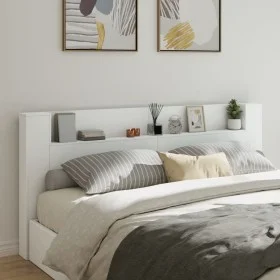 Bettkopfteil mit weißer LED 220x16,5x103,5 cm von vidaXL, Kopf- und Fußteile - Ref: Foro24-839273, Preis: 110,41 €, Rabatt: %