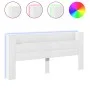 Bettkopfteil mit weißer LED 220x16,5x103,5 cm von vidaXL, Kopf- und Fußteile - Ref: Foro24-839273, Preis: 110,41 €, Rabatt: %