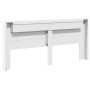 Bettkopfteil mit weißer LED 220x16,5x103,5 cm von vidaXL, Kopf- und Fußteile - Ref: Foro24-839273, Preis: 112,12 €, Rabatt: %