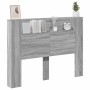 Bettkopfteil mit LED-Licht Sonomagrau 140x16,5x103,5 cm von vidaXL, Kopf- und Fußteile - Ref: Foro24-839250, Preis: 94,94 €, ...