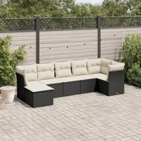 7-piece garden dining set and black synthetic rattan cushions by vidaXL, Garden sets - Ref: Foro24-3249805, Price: 412,95 €, ...