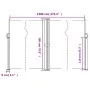 Brown retractable side awning 180x600 cm by vidaXL, Umbrellas - Ref: Foro24-4004839, Price: 157,47 €, Discount: %