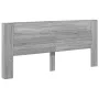 Bettkopfteil mit LED-Licht Sonomagrau 220x16,5x103,5 cm von vidaXL, Kopf- und Fußteile - Ref: Foro24-839278, Preis: 98,06 €, ...
