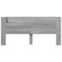 Bed headboard with LED light Sonoma gray 220x16.5x103.5 cm by vidaXL, Headboards and footboards - Ref: Foro24-839278, Price: ...