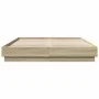 Estructura de cama madera de ingeniería roble Sonoma 150x200 cm de vidaXL, Camas y somieres - Ref: Foro24-3209851, Precio: 12...