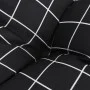 Low back chair cushions 4 pcs Oxford fabric plaid black by vidaXL, Cushions for chairs and sofas - Ref: Foro24-377720, Price:...