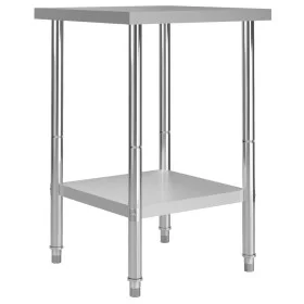 Küchenarbeitstisch aus Edelstahl 60x60x85 cm von vidaXL, Wiederherstellung - Ref: Foro24-51184, Preis: 113,09 €, Rabatt: %