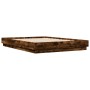 Smoked oak engineered wood bed frame 150x200cm by vidaXL, Beds and slatted bases - Ref: Foro24-3209853, Price: 124,88 €, Disc...