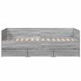 Sonoma graue Holzwerkstoffliege mit Schubladen 75x190 cm von vidaXL, Betten und Lattenroste - Ref: Foro24-3280837, Preis: 195...
