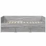 Sonoma gray engineered wood lounger with drawers 75x190 cm by vidaXL, Beds and slatted bases - Ref: Foro24-3280837, Price: 19...