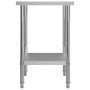 Küchenarbeitstisch aus Edelstahl 60x60x85 cm von vidaXL, Wiederherstellung - Ref: Foro24-51184, Preis: 129,25 €, Rabatt: %