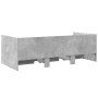 Betongraue Holzwerkstoffliege mit Schubladen 100x200 cm von vidaXL, Betten und Lattenroste - Ref: Foro24-3280814, Preis: 204,...