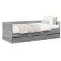 Sonoma graue Holzwerkstoffliege mit Schubladen 100x200 cm von vidaXL, Betten und Lattenroste - Ref: Foro24-3280816, Preis: 20...