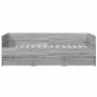 Sonoma gray engineered wood lounger with drawers 100x200 cm by vidaXL, Beds and slatted bases - Ref: Foro24-3280816, Price: 2...