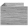 Sonoma gray engineered wood lounger with drawers 100x200 cm by vidaXL, Beds and slatted bases - Ref: Foro24-3280816, Price: 2...