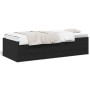 Tumbona con cajones madera de ingeniería negro 90x190 cm de vidaXL, Camas y somieres - Ref: Foro24-3280882, Precio: 185,72 €,...