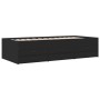 Tumbona con cajones madera de ingeniería negro 90x190 cm de vidaXL, Camas y somieres - Ref: Foro24-3280882, Precio: 185,72 €,...