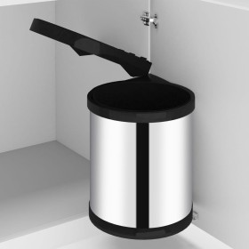 Einbau-Mülleimer für die Küche aus Edelstahl, 12 l von vidaXL, Mülltonnen und Mülltonnen - Ref: Foro24-51172, Preis: 47,69 €,...