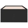 Lounger with drawers black engineered wood 90x190 cm by vidaXL, Beds and slatted bases - Ref: Foro24-3280882, Price: 184,04 €...