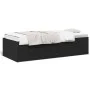 Tumbona con cajones madera de ingeniería negro 100x200 cm de vidaXL, Camas y somieres - Ref: Foro24-3280868, Precio: 180,60 €...
