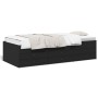 Tumbona con cajones madera de ingeniería negro 100x200 cm de vidaXL, Camas y somieres - Ref: Foro24-3280868, Precio: 182,89 €...