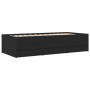 Tumbona con cajones madera de ingeniería negro 100x200 cm de vidaXL, Camas y somieres - Ref: Foro24-3280868, Precio: 182,89 €...