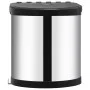 Built-in stainless steel kitchen trash can 12 L by vidaXL, Garbage cans and trash cans - Ref: Foro24-51172, Price: 51,39 €, D...
