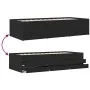 Tumbona con cajones madera de ingeniería negro 100x200 cm de vidaXL, Camas y somieres - Ref: Foro24-3280868, Precio: 180,60 €...