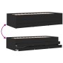 Tumbona con cajones madera de ingeniería negro 100x200 cm de vidaXL, Camas y somieres - Ref: Foro24-3280868, Precio: 182,89 €...