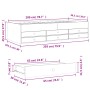 Tumbona con cajones madera de ingeniería negro 100x200 cm de vidaXL, Camas y somieres - Ref: Foro24-3280868, Precio: 182,89 €...