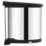 Built-in stainless steel kitchen trash can 12 L by vidaXL, Garbage cans and trash cans - Ref: Foro24-51172, Price: 45,69 €, D...