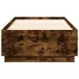 Estructura de cama madera de ingeniería roble humo 100x200 cm de vidaXL, Camas y somieres - Ref: Foro24-3209720, Precio: 115,...