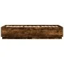 Estructura de cama madera de ingeniería roble humo 100x200 cm de vidaXL, Camas y somieres - Ref: Foro24-3209720, Precio: 115,...