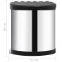 Built-in stainless steel kitchen trash can 12 L by vidaXL, Garbage cans and trash cans - Ref: Foro24-51172, Price: 51,39 €, D...
