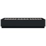 Estructura de cama madera de ingeniería negra 100x200 cm de vidaXL, Camas y somieres - Ref: Foro24-3209717, Precio: 120,03 €