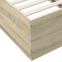 Estructura de cama madera de ingeniería roble Sonoma 75x190 cm de vidaXL, Camas y somieres - Ref: Foro24-3209760, Precio: 108...