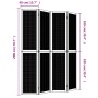 4-panel partition screen solid paulownia wood brown by vidaXL, Room dividers - Ref: Foro24-358819, Price: 135,19 €, Discount: %