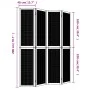 4-panel partition screen solid paulownia wood brown by vidaXL, Room dividers - Ref: Foro24-358819, Price: 121,59 €, Discount: %
