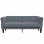 Sofá de 2 plazas terciopelo gris oscuro de vidaXL, Sofás - Ref: Foro24-372576, Precio: 204,61 €, Descuento: %