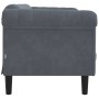 Sofá de 2 plazas terciopelo gris oscuro de vidaXL, Sofás - Ref: Foro24-372576, Precio: 204,61 €, Descuento: %