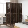 5-teiliges Trennsieb aus dunkelbraunem Paulownia-Holz von vidaXL, Raumteiler - Ref: Foro24-358664, Preis: 132,81 €, Rabatt: %