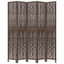 5-teiliges Trennsieb aus dunkelbraunem Paulownia-Holz von vidaXL, Raumteiler - Ref: Foro24-358664, Preis: 132,81 €, Rabatt: %