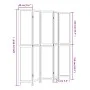 5-teiliges Trennsieb aus dunkelbraunem Paulownia-Holz von vidaXL, Raumteiler - Ref: Foro24-358664, Preis: 130,87 €, Rabatt: %