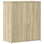 Sideboard aus Sonoma-Eichenholzwerkstoff, 60 x 31 x 70 cm von vidaXL, Sideboards - Ref: Foro24-840459, Preis: 63,13 €, Rabatt: %